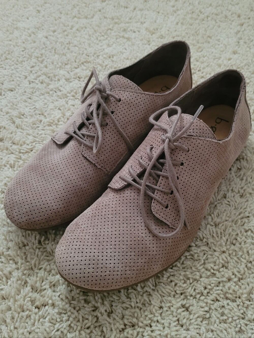 b.o.c Born Concept Lace Up Casual Oxford Sneakers Leather Comfort Fall Tan 9M